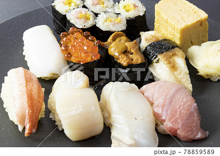 美味しい握り鮨盛り合わせ 78859589