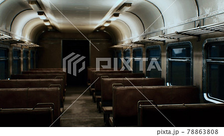 interior of old soviet electric train 78863808