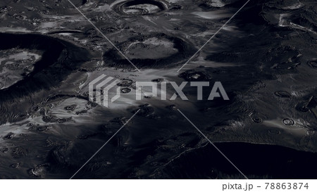 Moon surface with many craters 78863874