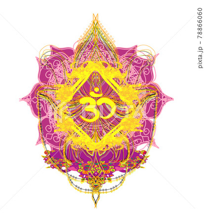 om symbol - vintage artistic icon 78866060