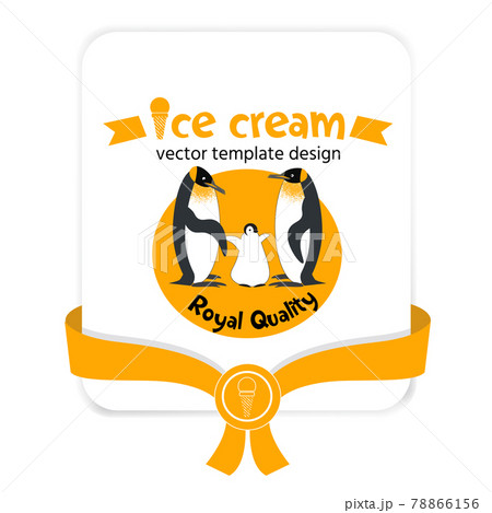 A family of Royal penguins with a baby penguin 78866156