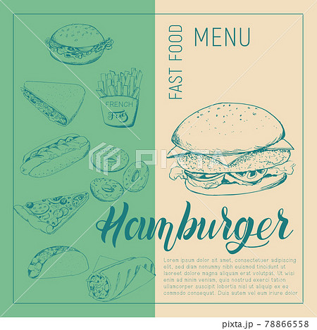 burger in the style of a sketch burger in the style of a sketch 78866558