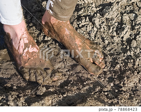 Muddy Feet of a Young Woman Muddy Feet of a Young Woman 78868423