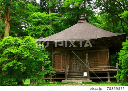 世界遺産 新緑の中尊寺 世界遺産 新緑の中尊寺 78869875