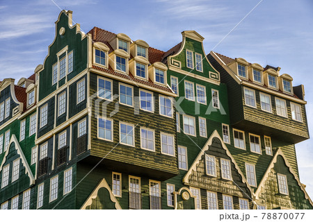 Zaandam, the Netherlands. January 2021. Modern architecture in Zaandam, the Netherlands. Zaandam, the Netherlands. January 2021. Modern architecture in Zaandam, the Netherlands. 78870077