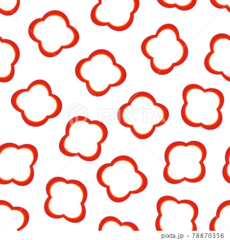 Seamless Pattern With Slices Of Pepper Healthy のイラスト素材
