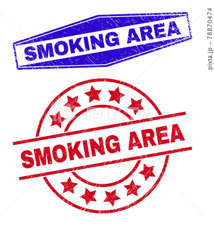 SMOKING AREA Grunged Watermarks in Circle and Hexagonal Forms SMOKING AREA Grunged Watermarks in Circle and Hexagonal Forms 78870474