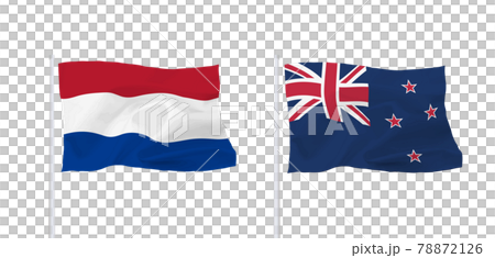 オランダとニュージーランドの国旗 オランダとニュージーランドの国旗 78872126