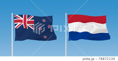 オランダとニュージーランドの国旗 78872130