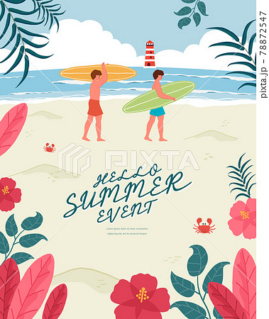 夏 ビーチ サーフボード 78872547