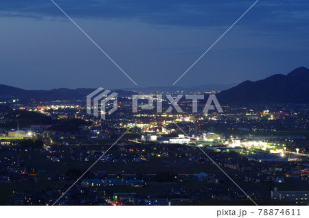 越前市村国山からの夜景 越前市村国山からの夜景 78874611