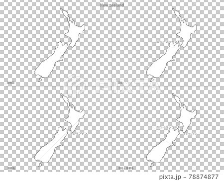 空白地圖-大洋洲-新西蘭 78874877