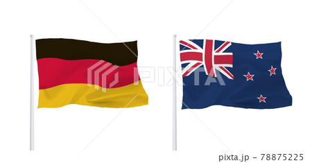 ドイツとニュージーランドの国旗 78875225