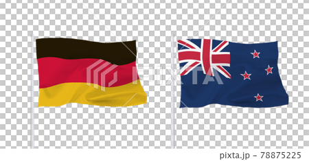 ドイツとニュージーランドの国旗 78875225