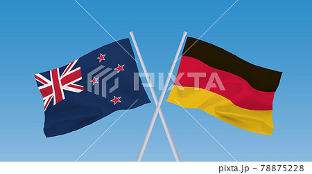 ドイツとニュージーランドの国旗