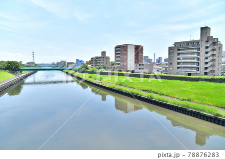 新荒川大橋／新河岸川より岩淵橋方面を望む(東京都北区)【2021.6】 78876283