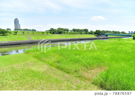 新荒川大橋/新河岸川より岩淵橋方面を望む(東京都北区)【2021.6】 新荒川大橋/新河岸川より岩淵橋方面を望む(東京都北区)【2021.6】 78876597