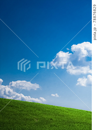 Green field and blue sky with clouds, beautiful meadow as nature and environmental background Green field and blue sky with clouds, beautiful meadow as nature and environmental background 78876829