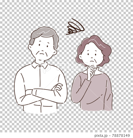 Elderly people in trouble, worried, elderly people, seniors, elderly couples 78878149