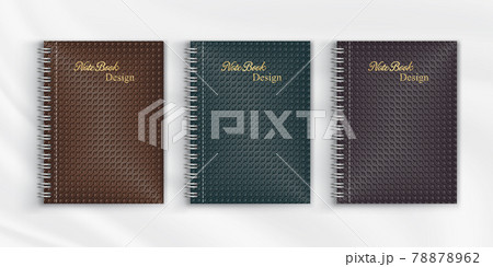 Set of geometric pattern notebook cover background design 78878962