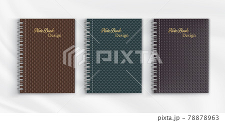 Set of geometric pattern notebook cover background design 78878963