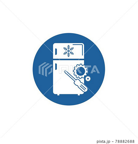 refrigerator repair and service vector illustration design 78882688