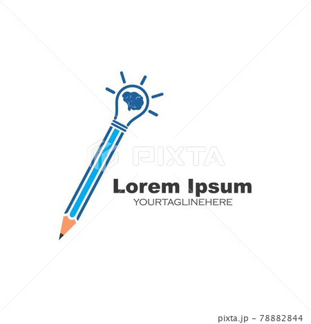 pencil vector illustration icon and logo of education pencil vector illustration icon and logo of education 78882844