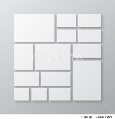 Template collage of fourteen frames, images, photo 78883369