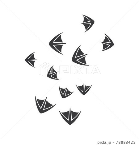 print of duck foot vector illustration design 78883425