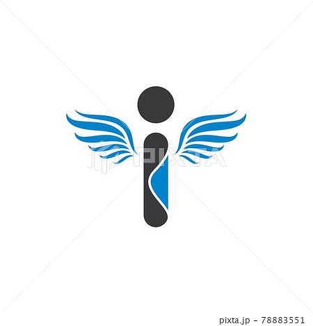 i Letter with wings Logo concept Vector Illustration i Letter with wings Logo concept Vector Illustration 78883551