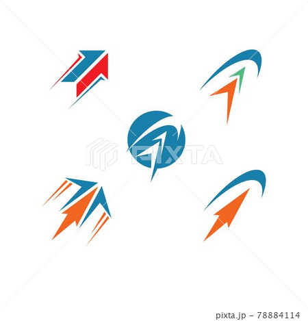 Arrow icon vector illustration Logo Template Arrow icon vector illustration Logo Template 78884114
