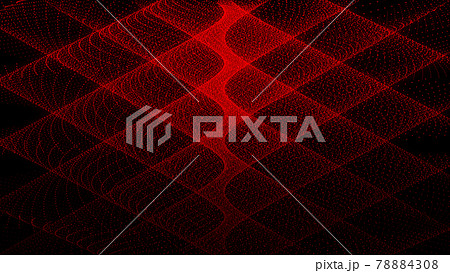 赤色 点描 模様 デザイン 黒背景 Cg 背景 壁紙のイラスト素材