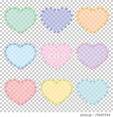 Pearl frame heart cute set Pearl frame heart cute set 78885564