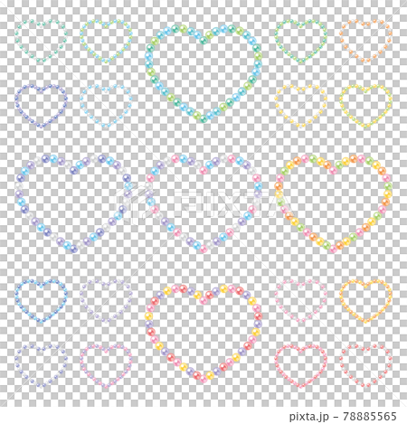 Pearl frame heart cute set Pearl frame heart cute set 78885565