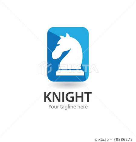 Chess knight logo icon 78886275
