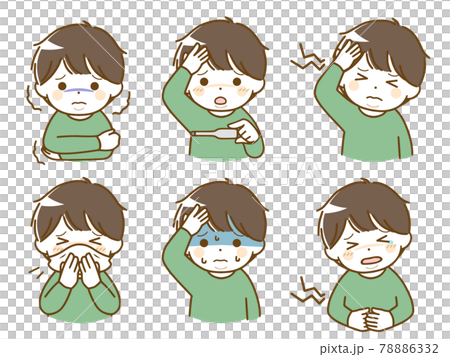 A fat little boy who is sick 78886332