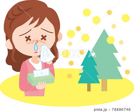 花粉症の女性 78886746