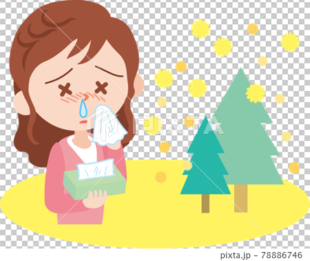 花粉症の女性 78886746