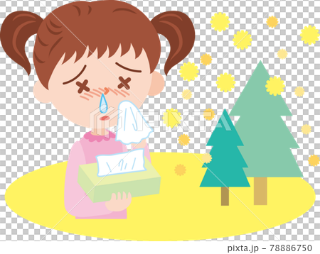 花粉症の女の子 花粉症の女の子 78886750
