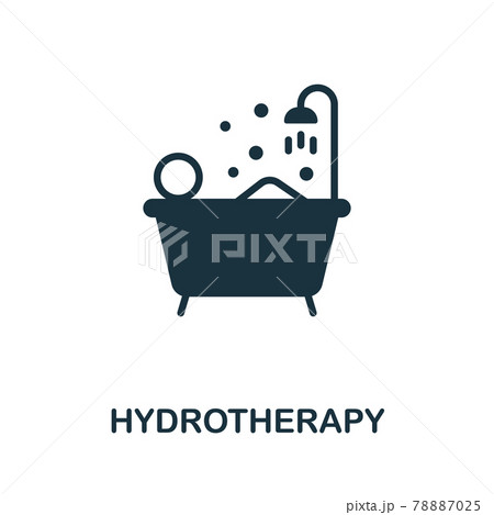 Hydrotherapy icon. Monochrome simple element from therapy collection. Creative Hydrotherapy icon for web design, templates, infographics and more 78887025