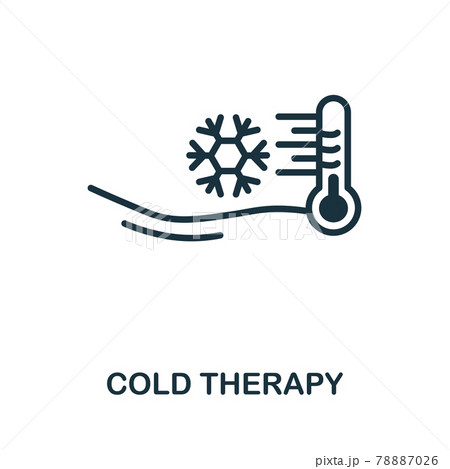 Cold Therapy icon. Monochrome simple element from therapy collection. Creative Cold Therapy icon for web design, templates, infographics and more 78887026