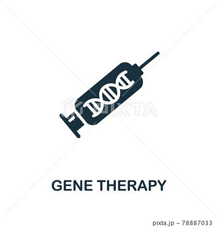Gene Therapy icon. Monochrome simple element from therapy collection. Creative Gene Therapy icon for web design, templates, infographics and more 78887033