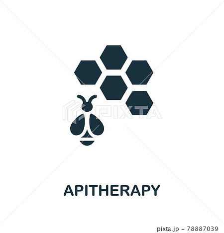 Apitherapy icon. Monochrome simple element from therapy collection. Creative Apitherapy icon for web design, templates, infographics and more Apitherapy icon. Monochrome simple element from therapy collection. Creative Apitherapy icon for web design, templates, infographics and more 78887039