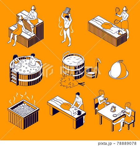 Sauna Isometric Set 78889078
