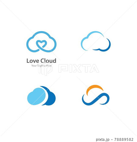 Cloud Logo vector Cloud Logo vector 78889582
