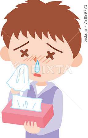 鼻が詰まった男の子 鼻が詰まった男の子 78889771
