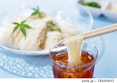 そうめん　素麺　ソーメン　箸上げ 78890843