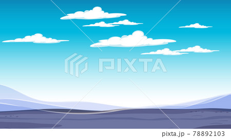Blank sky at daytime scene with blank flood landscape 78892103