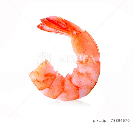 shrimps on a white background 78894670