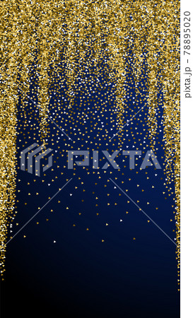 Gold triangles glitter luxury sparkling confetti. 78895020